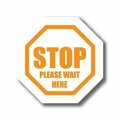Ergomat 17in OCTAGON SIGNS - Stop Please Wait Here DSV-SIGN 289 #4013 -UEN
